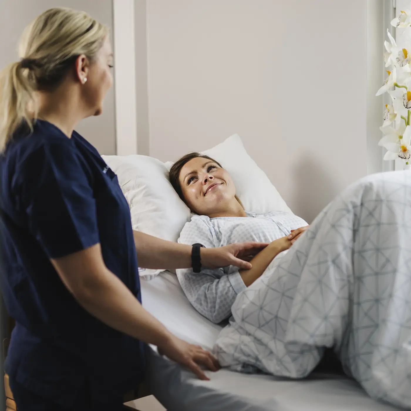 Pasienthistorier, bilde av en vakker moden dame som smiler