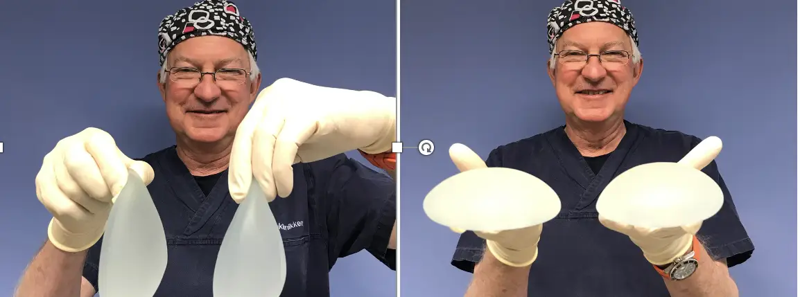 Det finnes runde, og det finnes dråpeformede silikonproteser.